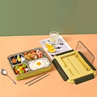 stainless steel lunch box with compartments